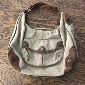 Canvas and suede Gap purse